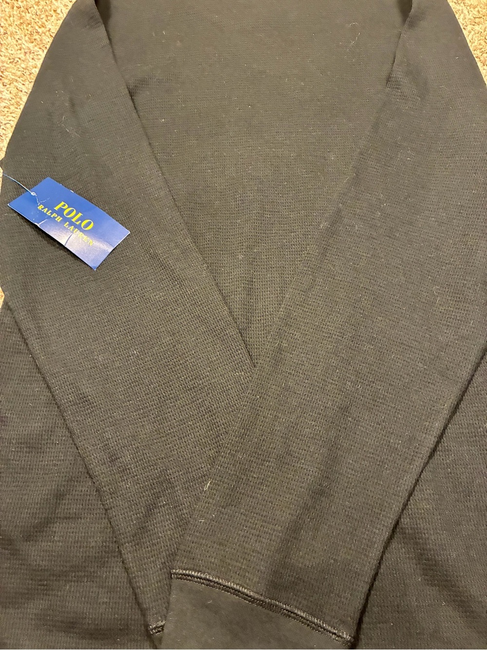 Polo Ralph Lauren Men’s Sleepwear Long Sleeve Bear Embroidered Thermal Top - Picture 5 of 8